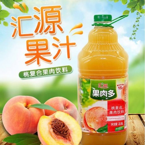 1瓶2.5L｜汇源果肉多桃复合果肉饮料图2
